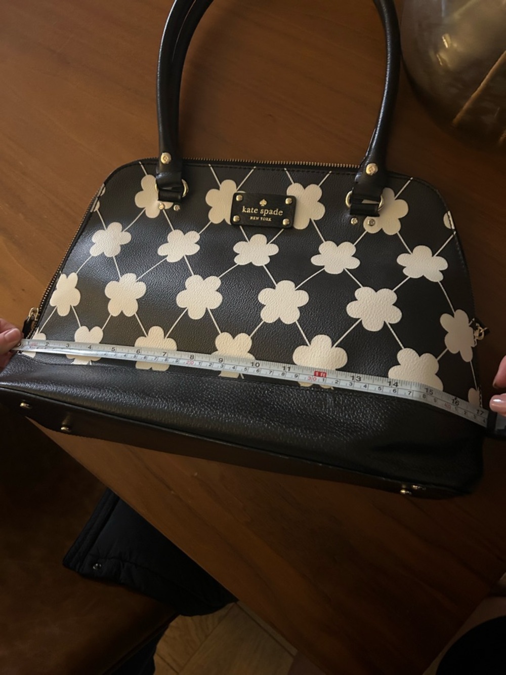 kate spade Black & White Floral Handbag - Picture 14 of 14